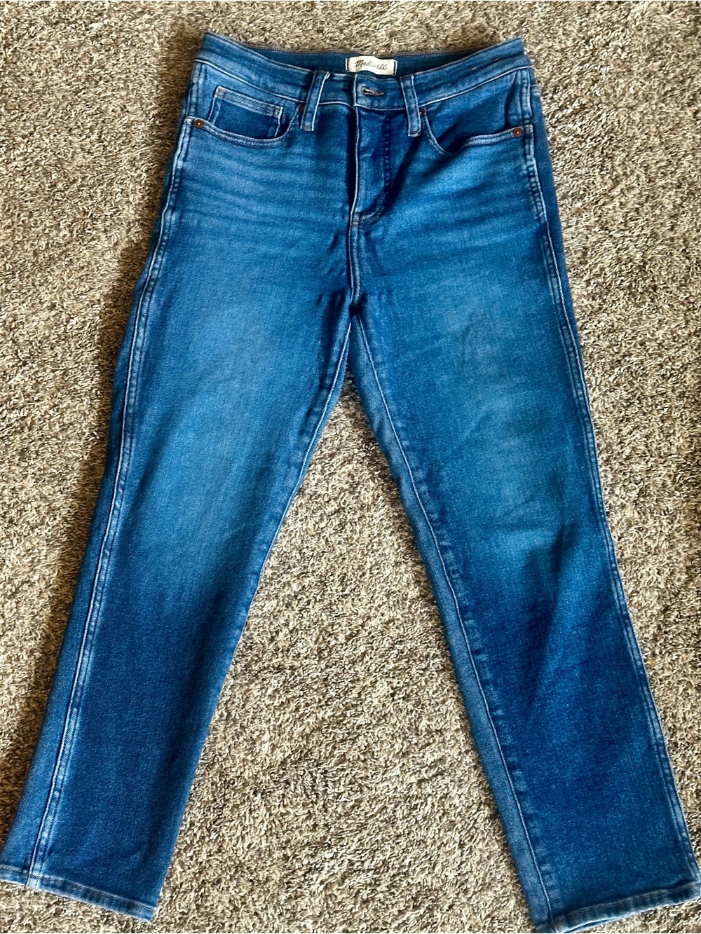 Madewell Stovepipe Jeans | Size 28P | High Rise Straight Leg